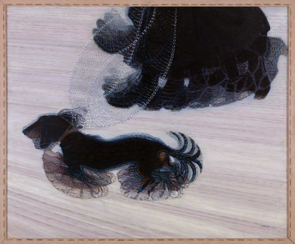 Giacomo Balla, Dinamismo di un cane al guinzaglio, 1912